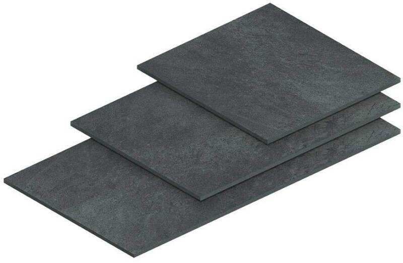 GLOBAL STONE STATION PORCELAIN PAVING 600 x 600mm BLACK SBPE6060