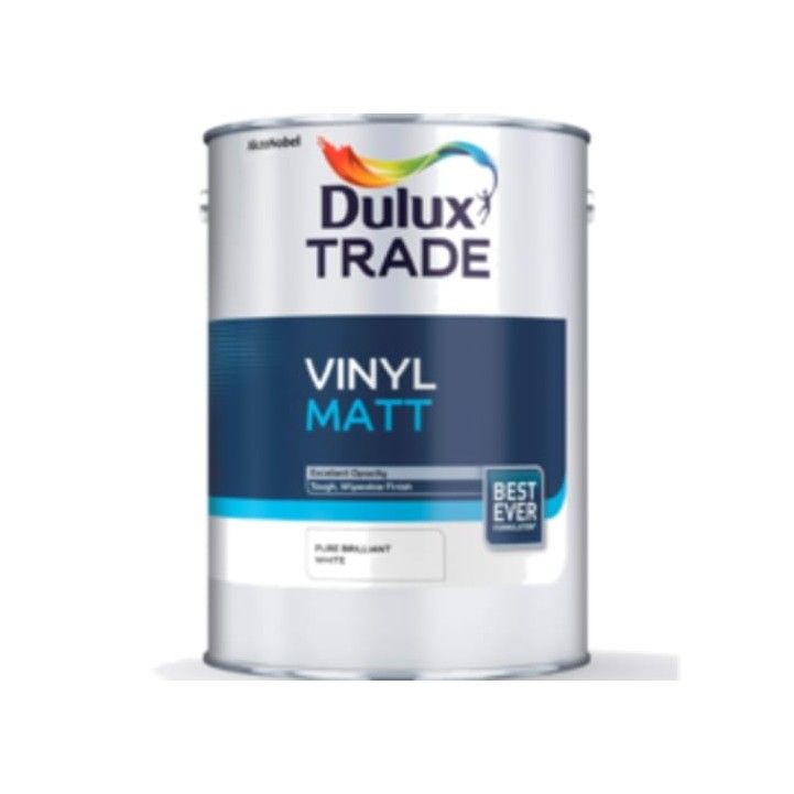 DULUX TRADE VINYL MATT EMULSION 5l BLACK 5091651