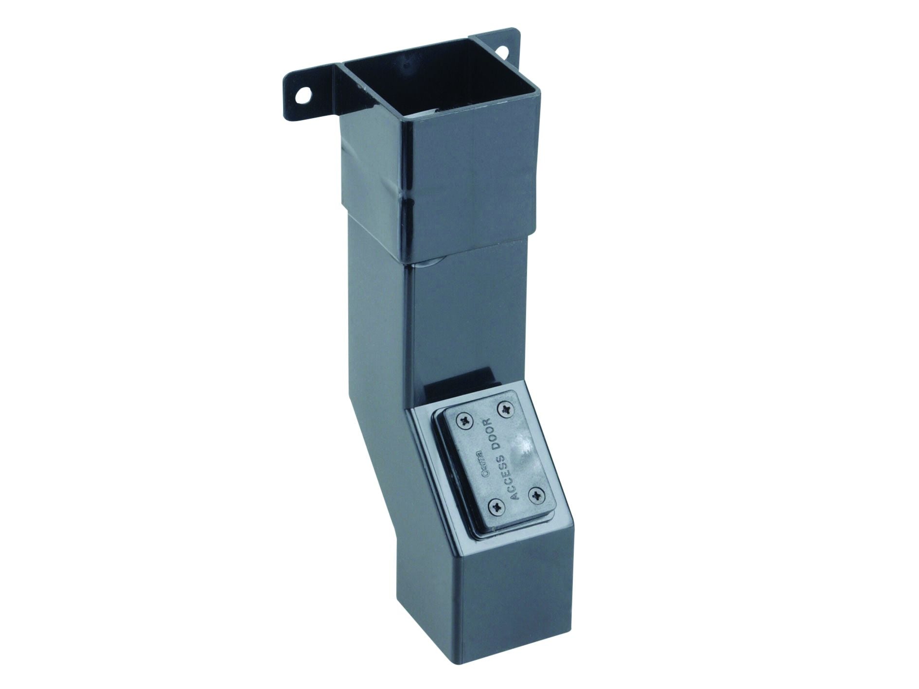 OSMASQUARELINE PVCU PIPE OFFSET WITH ACCESS 61mm 4T858B BLACK