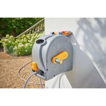 HOZELOCK 2412 30m COMPACT HOSE REEL WITH 25m MULTI-PURPOSE HOZE & ACCESSORIES
