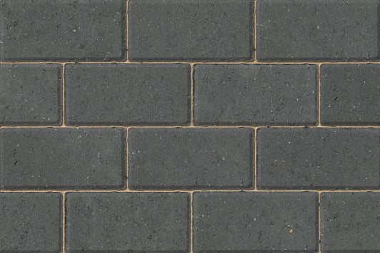 MARSHALLS (SCOTLAND) CONCRETE BLOCK PAVING 200 x 100 x 50mm CHARCOAL PV1053250