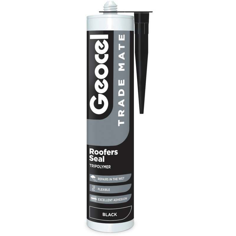 GEOCEL TRADE MATE 310ml SILICONE LEAD AND GUTTER SEALANT BLACK 2940370/C05