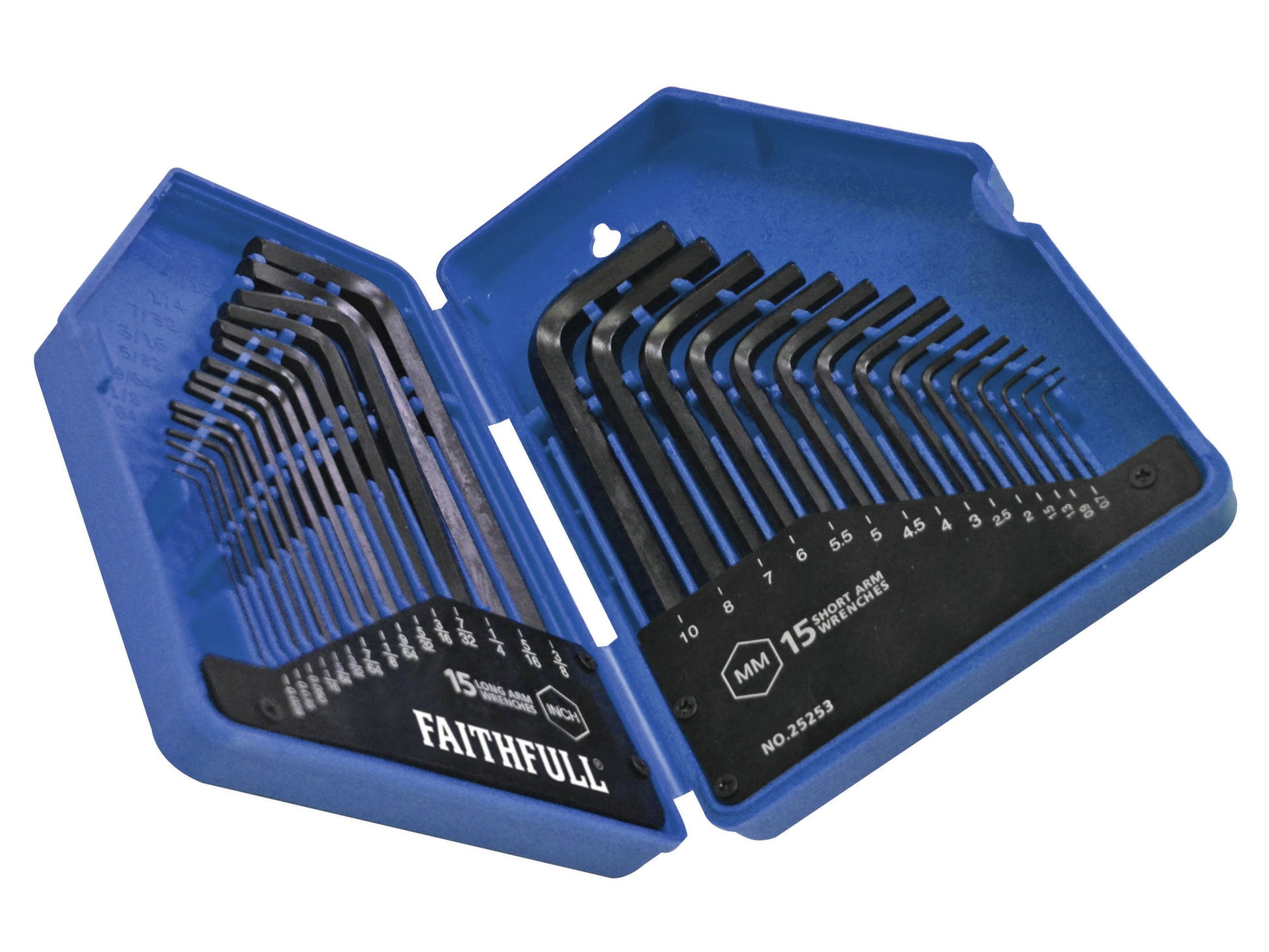FAITHFULL FAIHKS30MAF METRIC/AF HEXAGON KEY SET (30 PIECE)