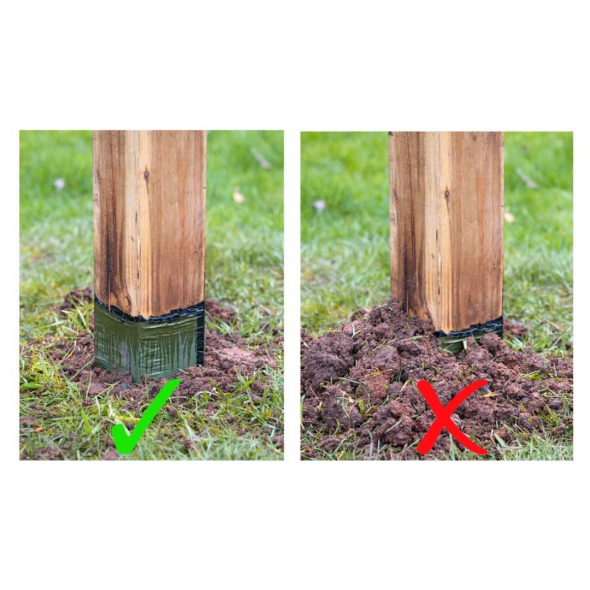 POSTSAVER TIMBER FENCE POST 75 x 75 x 1800mm (HOME DELIVERY) PSP75mm1.8