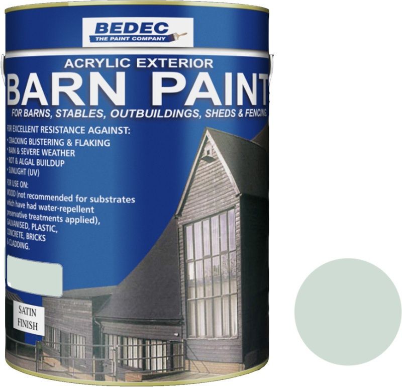 BEDEC SATIN BARN PAINT 5l WOODLAND GREEN BEDE2AV2007/46
