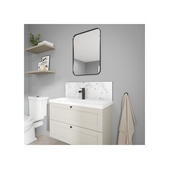 WETWALL ALLOY UPSTAND 4 x 250 x 800mm ROMAN MARBLE 14000067