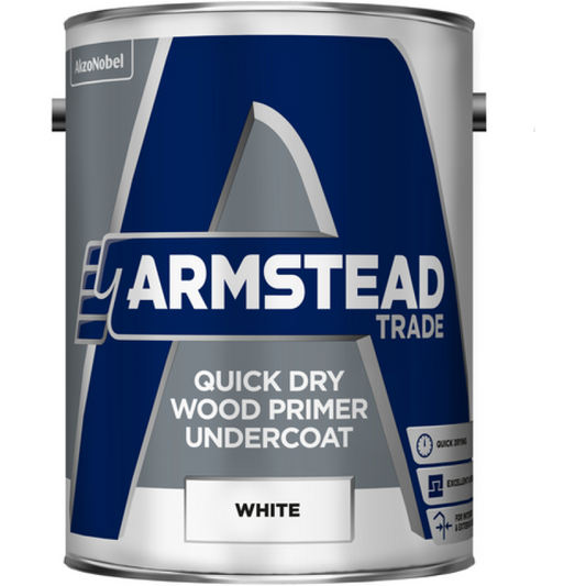 ARMSTEAD TRADE QUICK DRYING WOOD PRIMER UNDERCOAT 5l WHITE 5218563
