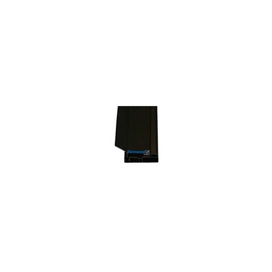 PERMAROOF UPVC 2 PART GUTTER BLACK 2.5m QTGUTTER2.5