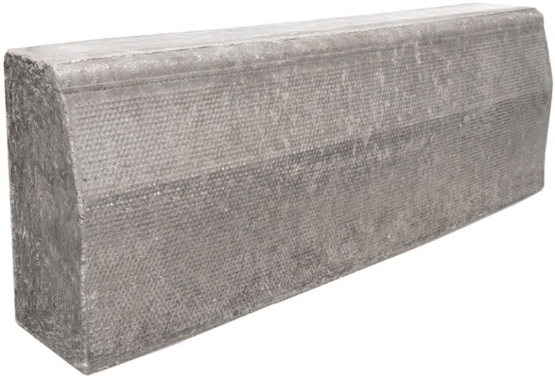 RPC HALF BATTERED RADIUS KERB 125 x 255 x 780mm 1m EXTERNAL BSKHB21ER
