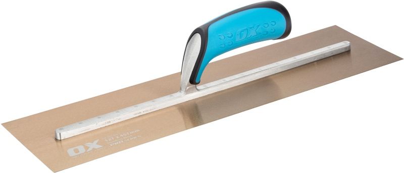 OX-P011018 PRO PLASTERERS TROWEL 127 x 457mm STAINLESS STEEL