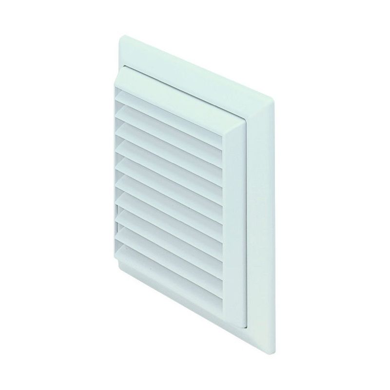 POLYPIPE DOMUS LOUVERED GRILL WITH FLYSCREEN 125mm BROWN 55904B