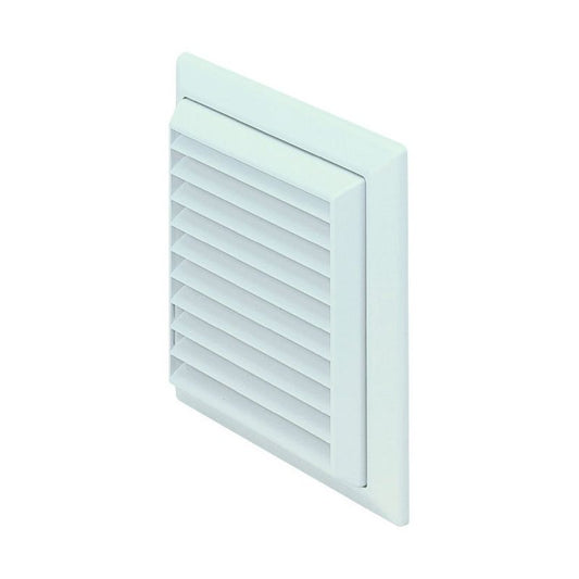 POLYPIPE DOMUS LOUVERED GRILL WITH FLYSCREEN 125mm BROWN 55904B