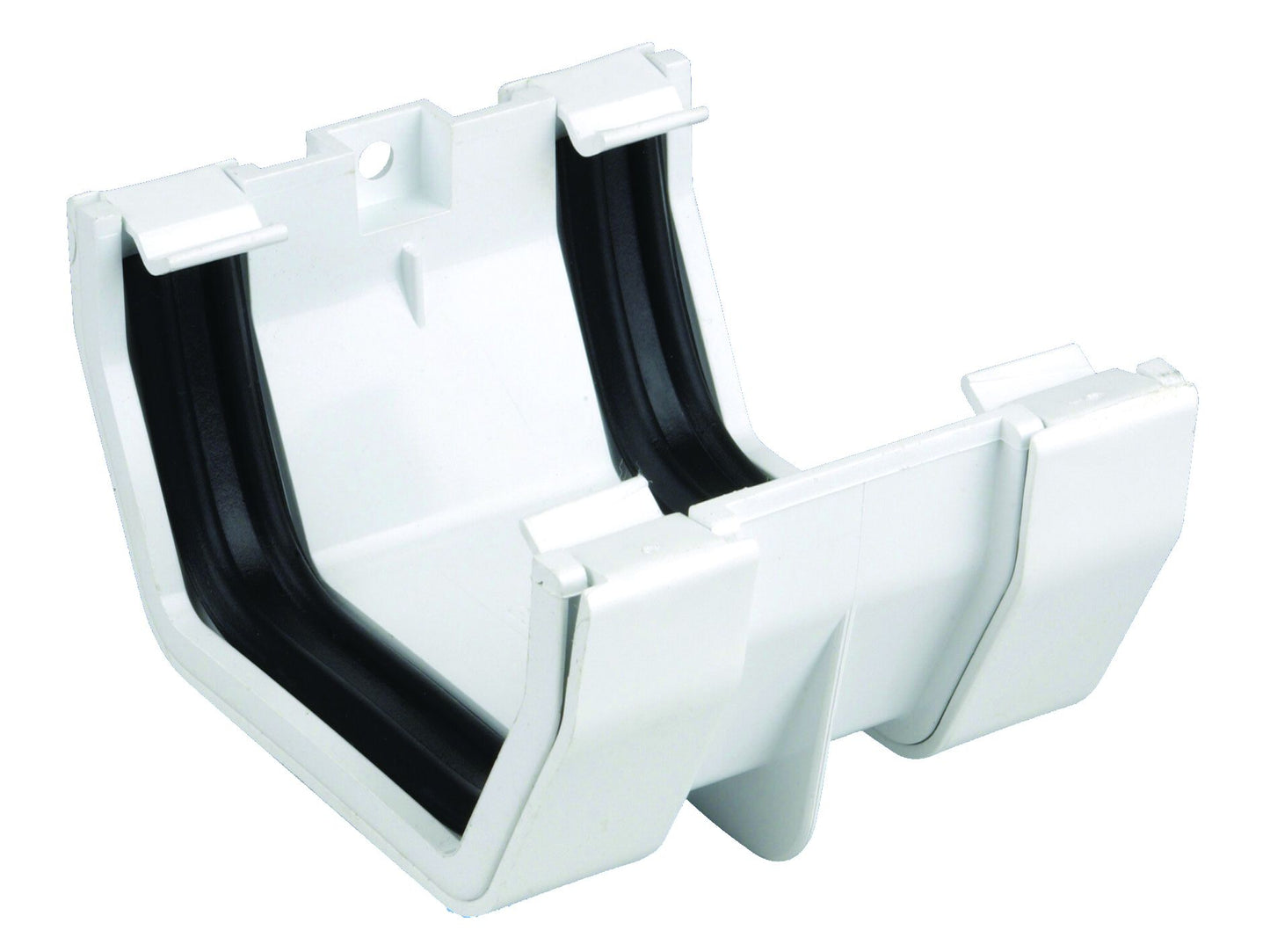 OSMASQUARELINE PVCU GUTTER JOINTING BRACKET 100mm 4T805W WHITE
