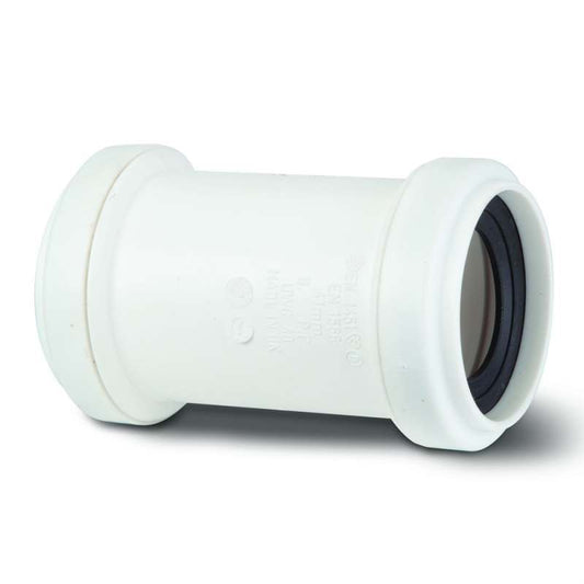 POLYPIPE UNIVERSAL WASTE COUPLER 40mm UWC40 UWC40W WHITE