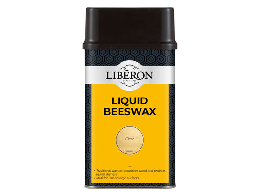 LIBERON LIBBLCL500N LIQUID BEESWAX WITH PURE TURPENTINE 500ml CLEAR