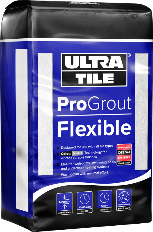 INSTARMAC UTF PROGROUT FLEXIBLE 3kg BAG (1-20mm JOINT) VINTAGE WHITE UT PG FLEXIBLE VW 3