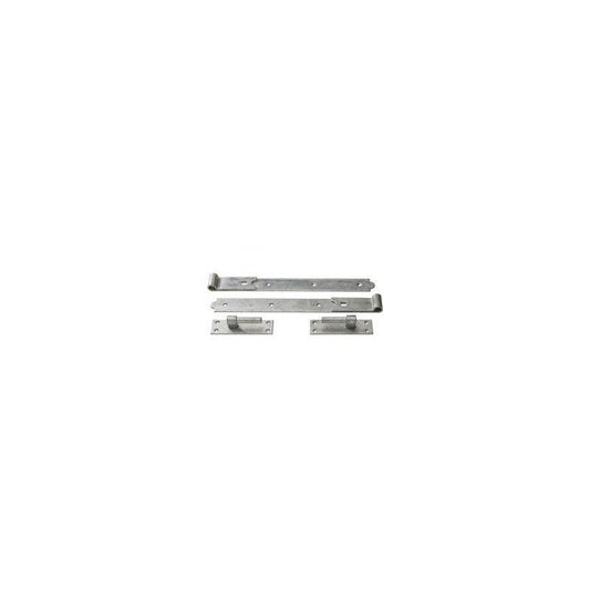 350mm 14" No 128 GALV STRAIGHT HOOK & BAND PAIR PREPACKED 128-PP0350GV