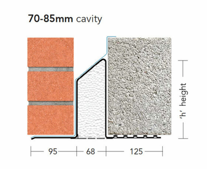 KEYSTONE STEEL LINTEL HEAVY DUTY HD/K-70 WIL 1650mm KH7WIL165
