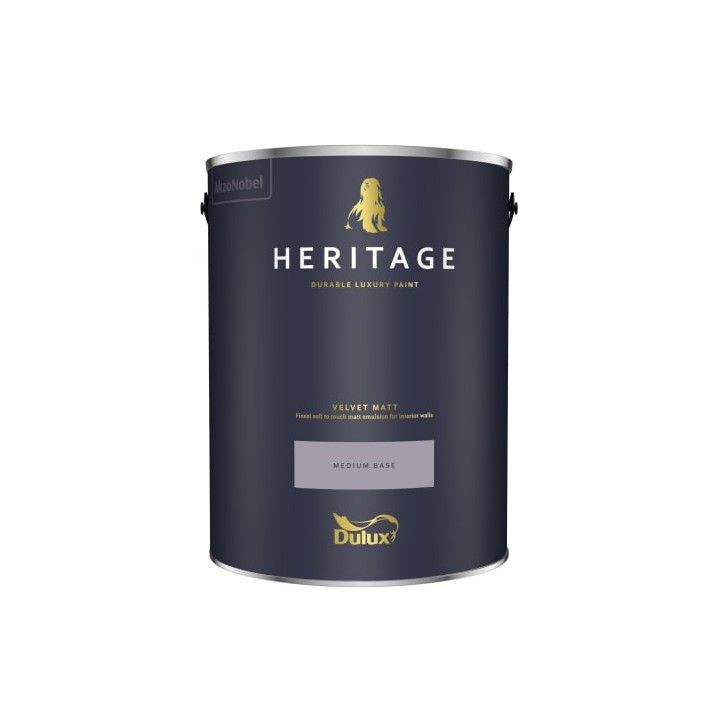 DULUX TRADE HERITAGE VELVET MATT BASE 5l MEDIUM 5479968