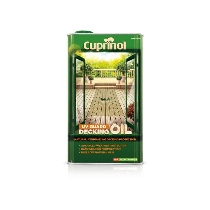 CUPRINOL ULTRA VIOLET GUARD DECKING OIL 5l NATURAL 5122414
