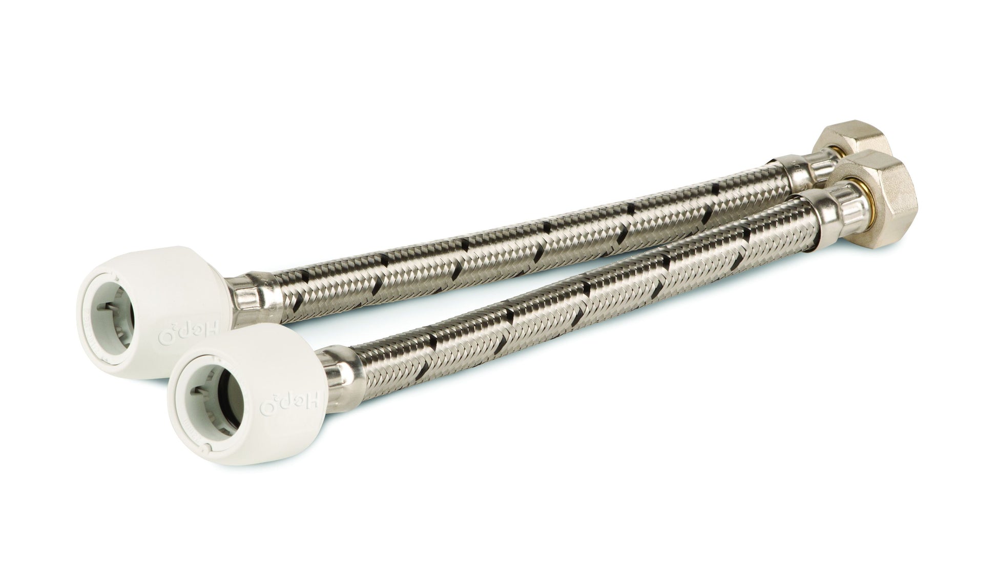 HEP2O FLEXIBLE TAP CONNECTOR 15mm x 3/4"  300mm BRAIDED HD125B/15W