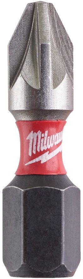 MILWAUKEE 4932472041 SHOCKWAVE POZI SCREWDRIVER BITS PZ2X25MM (PACK OF 25)