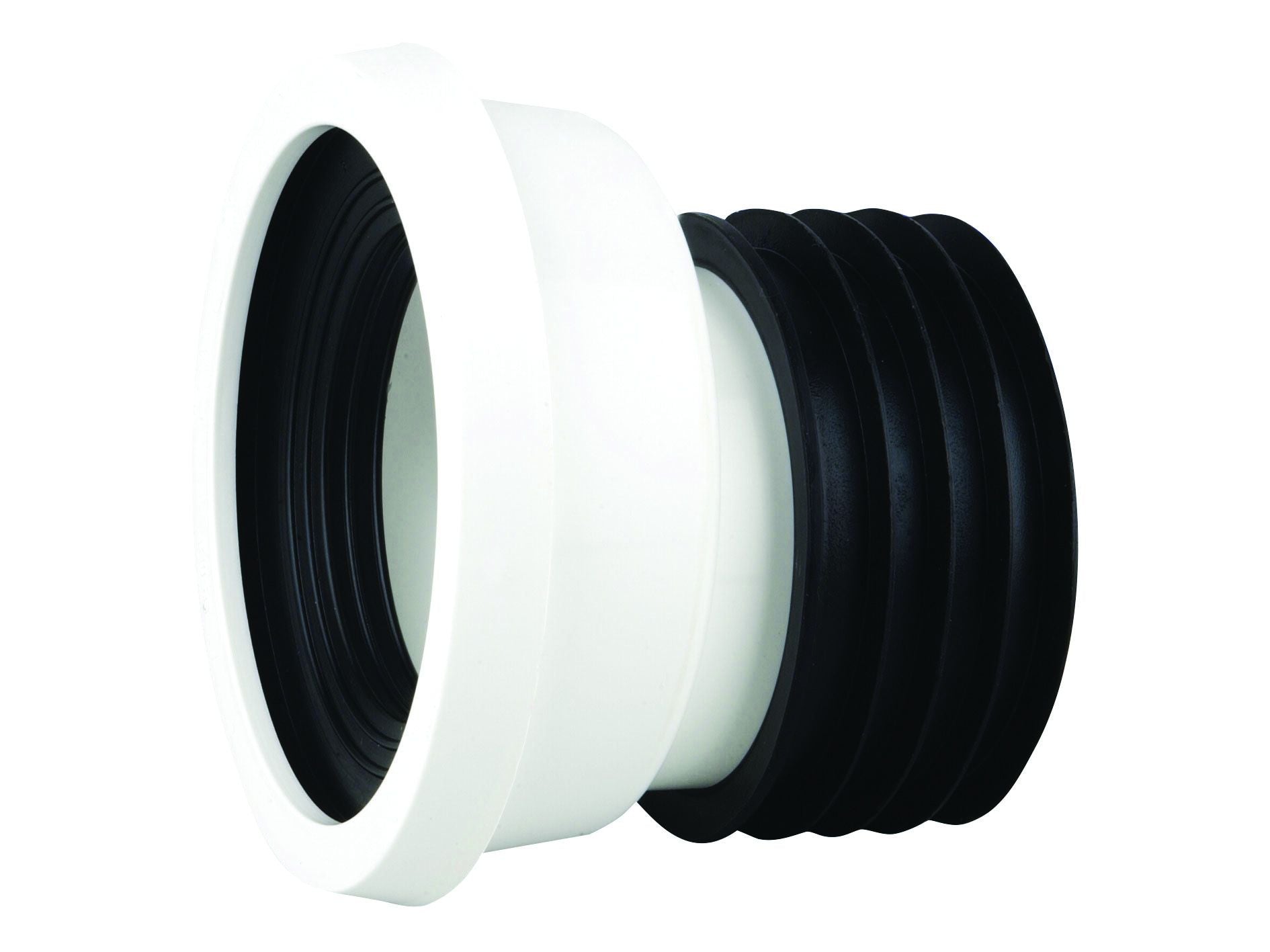 OSMA WC204W PP EASIFIT OFFSET PAN CONNECTOR 4" WHITE