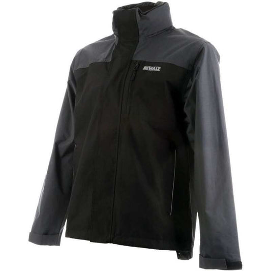DEWALT STORM WATERPROOF JACKET GREY / BLACK LARGE