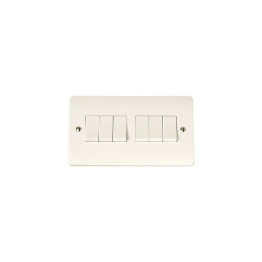CLICK CMA105 6-GANG 2 WAY PLATE SWITCH 10a