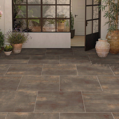 BRADSTONE METALLICS PORCELAIN PAVING 900 x 600 x 20mm CORTEN 23845