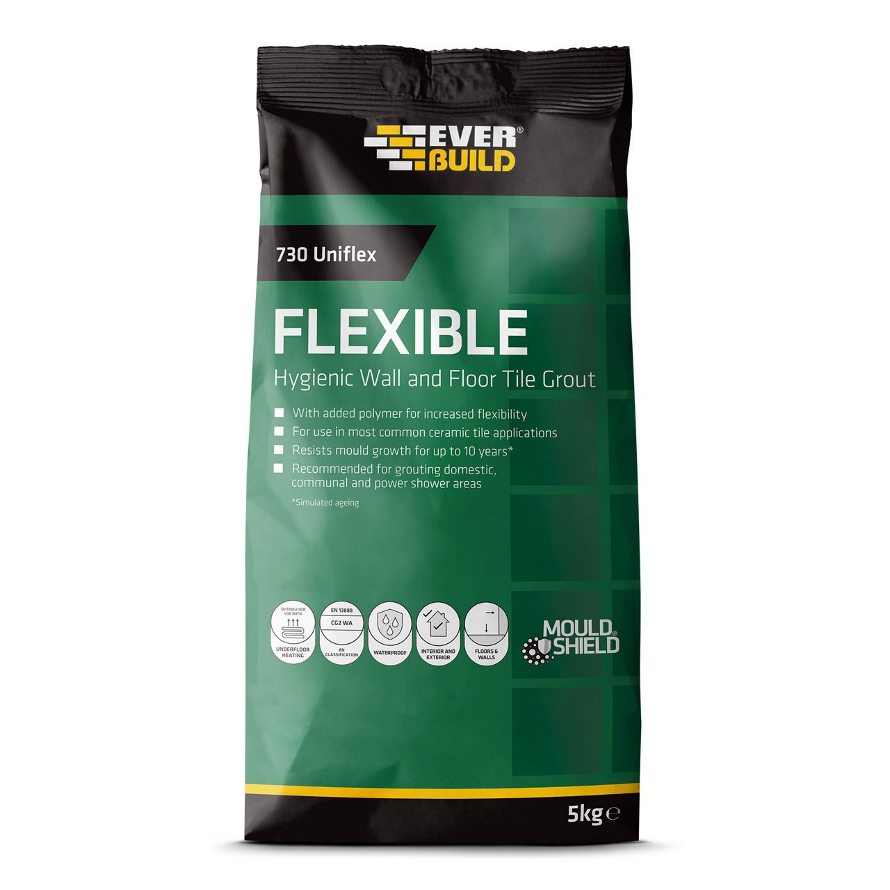 Everbuild 730 Universal Flexible Grout 5Kg Anthracite UNIFLEX5ANTH