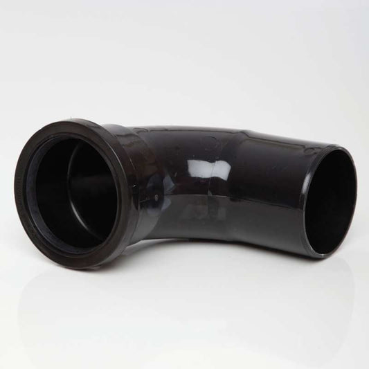 POLYPIPE SOIL BEND S/S 82mm x 92.5deg SB309 SB309B BLACK