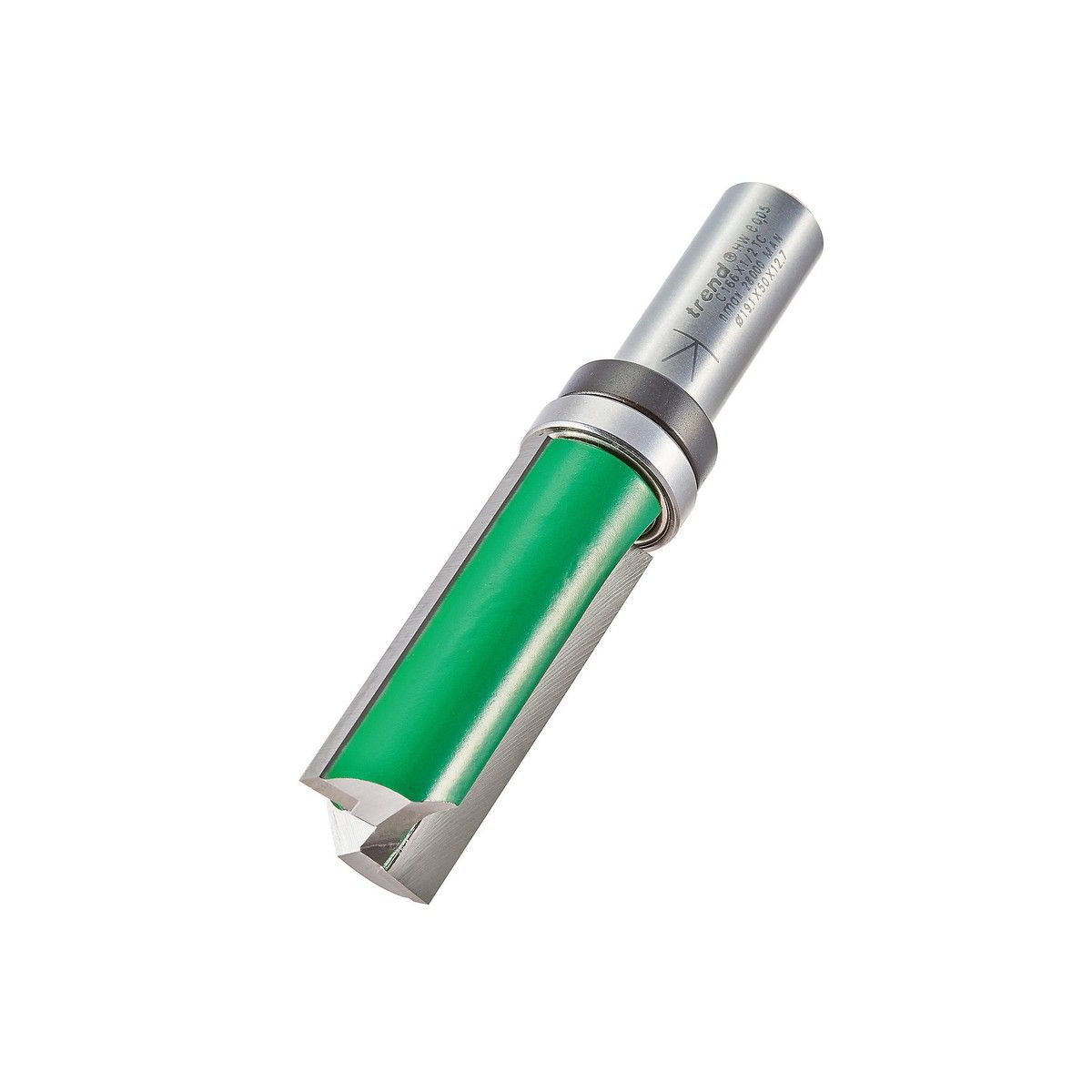TREND C166X1/2TC BEARING GUIDED TEMPLATE PROFILER 1/2 INCH SHANK D=19.1mm C=50mm