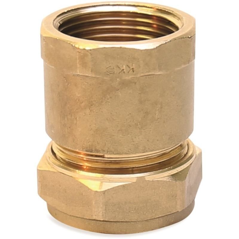 FLOWFLEX COMPRESSION FEMALE IRON COUPLING 22mm x 3/4" OP903.18