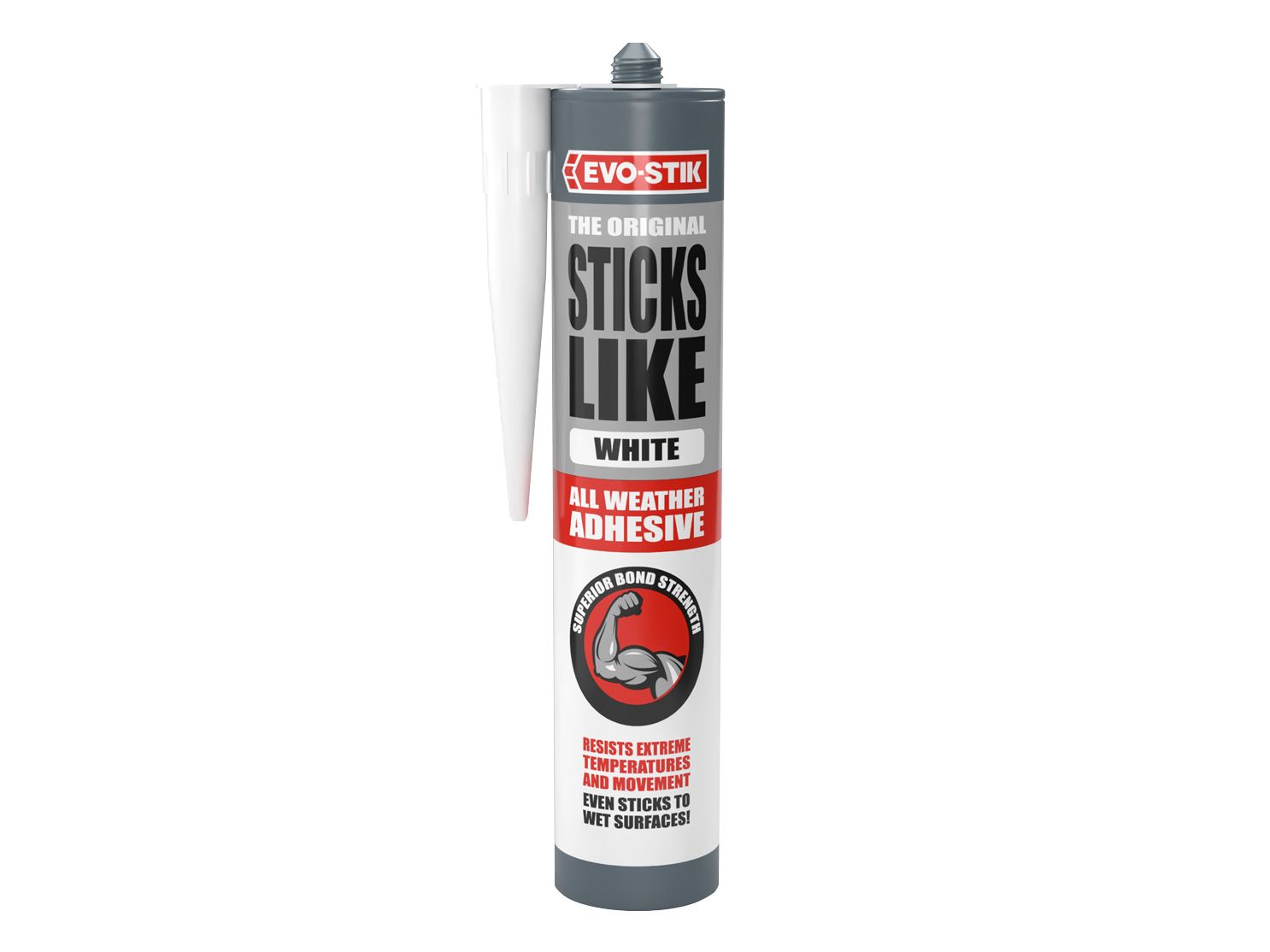 EVOSTIK EVO663688 STICKS LIKE ADHESIVE WHITE 290ml
