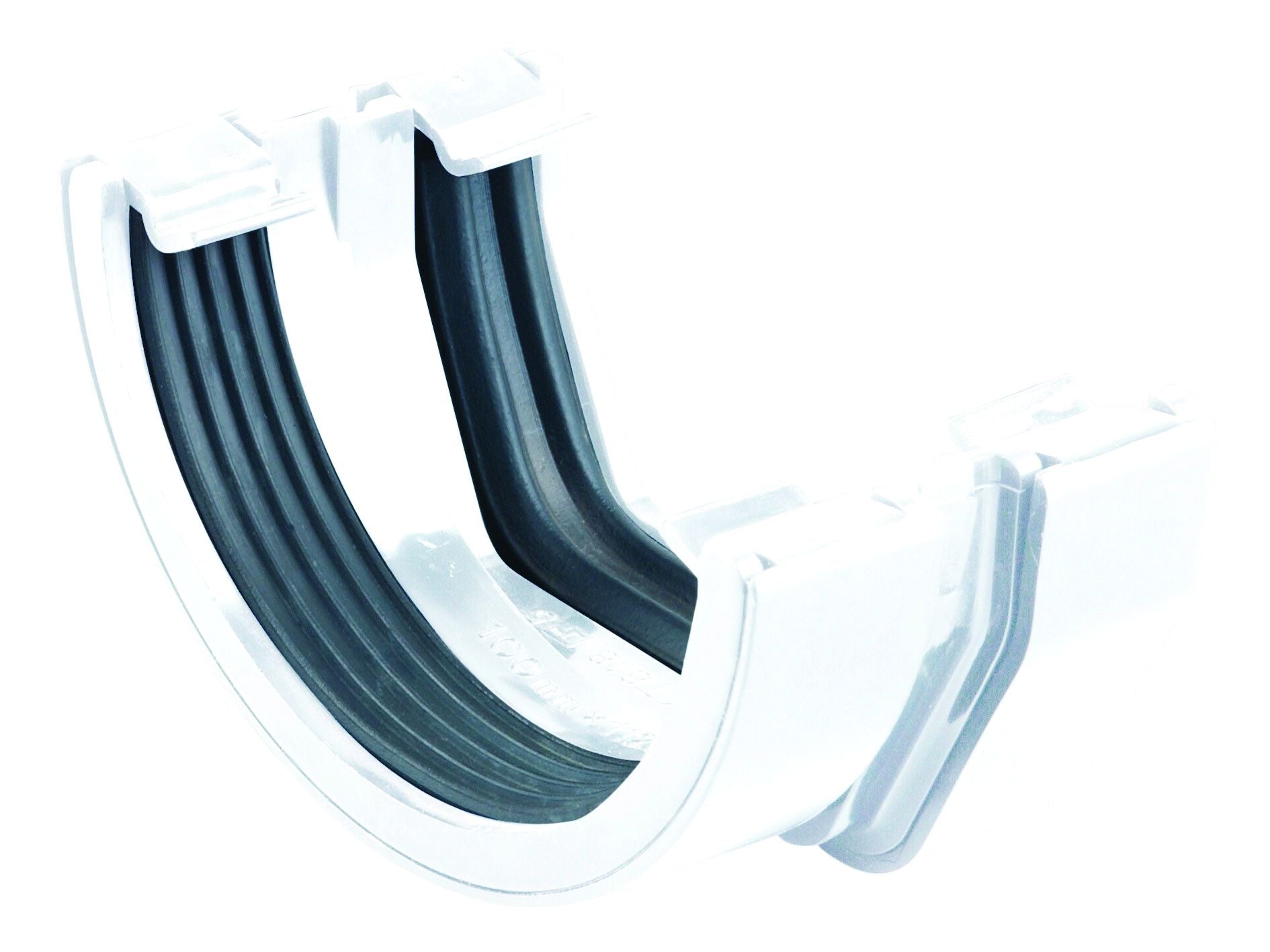 OSMASQLINE PVCU CONNECTOR TO ROUNDLINE GUTTER 4T818W WHITE