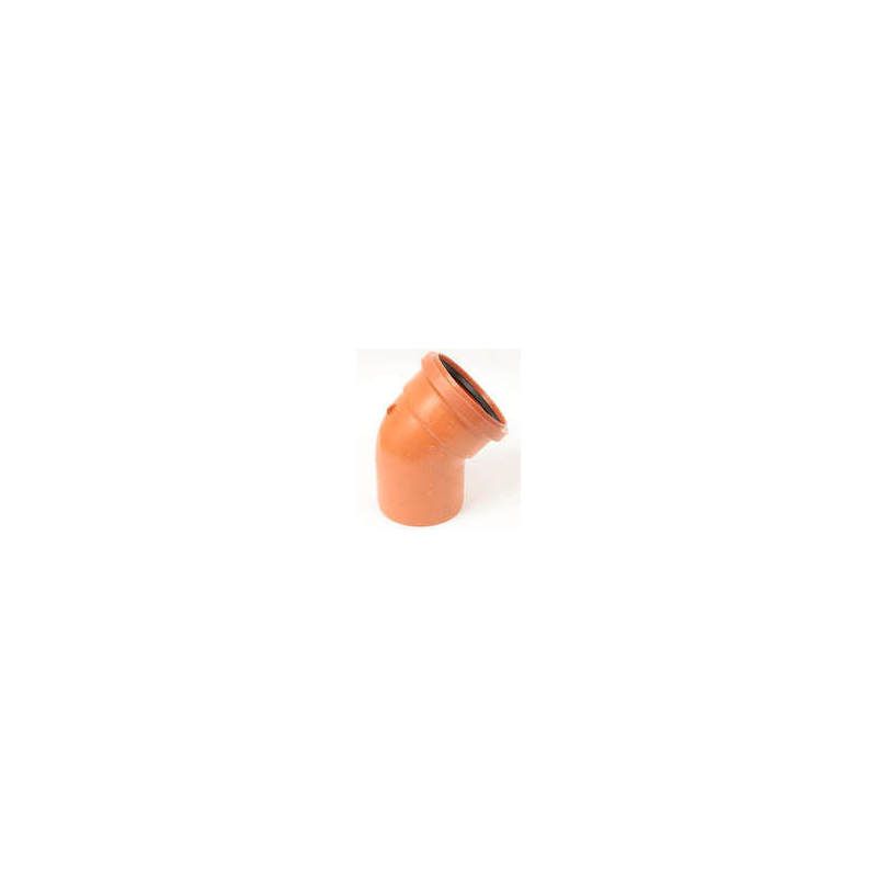 POLYPIPE BEND SINGLE SOCKET 110mm x 45deg UG404