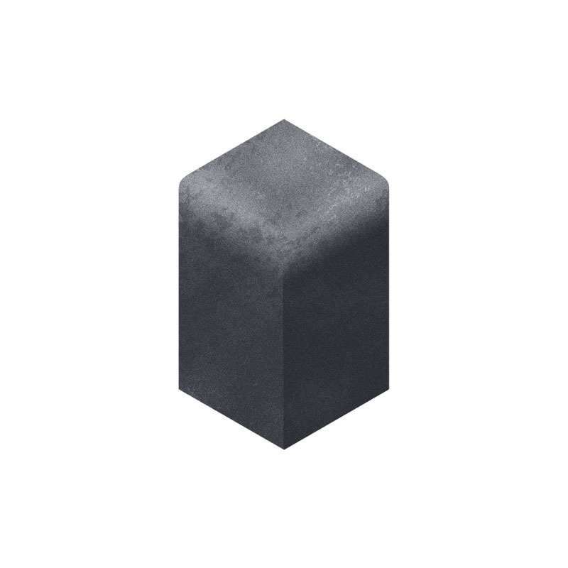 PLASMOR PLASPAVE PAVIOURS EXTERNAL CORNERS KL CHARCOAL BULLNOSE (WESTERN) HGHPKCLBNE