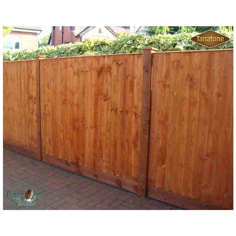 NWP TANALISED BROWN HEAVY DUTY FEATHEREDGE 6 x 2' FENCE PANEL