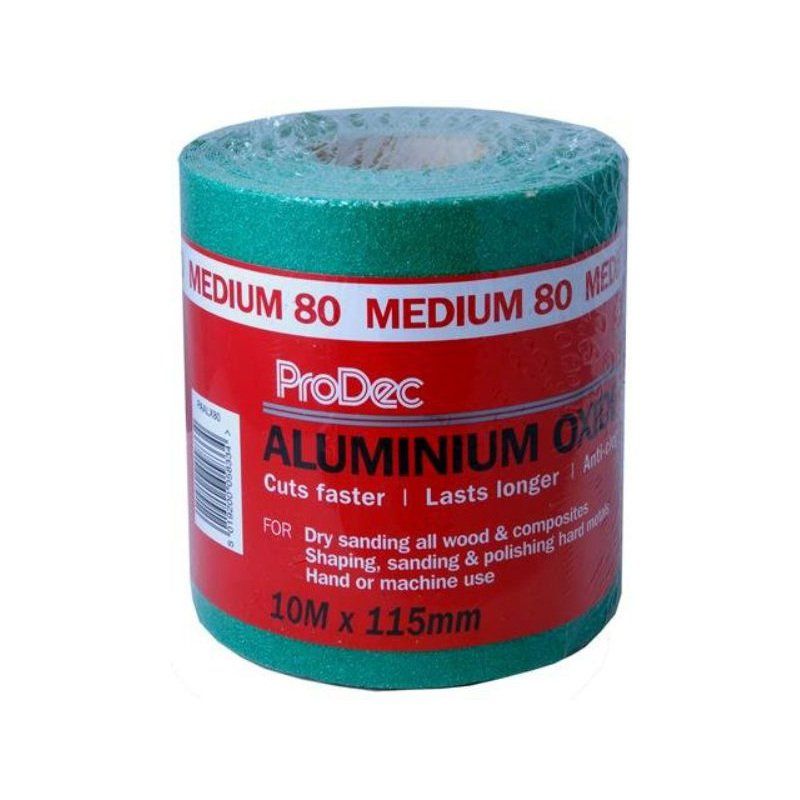 RODO PAALX80 ALUMINIUM OXIDE ROLL 10m 80 GRIT
