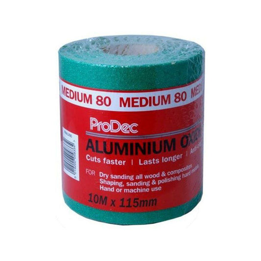 RODO PAALX80 ALUMINIUM OXIDE ROLL 10m 80 GRIT