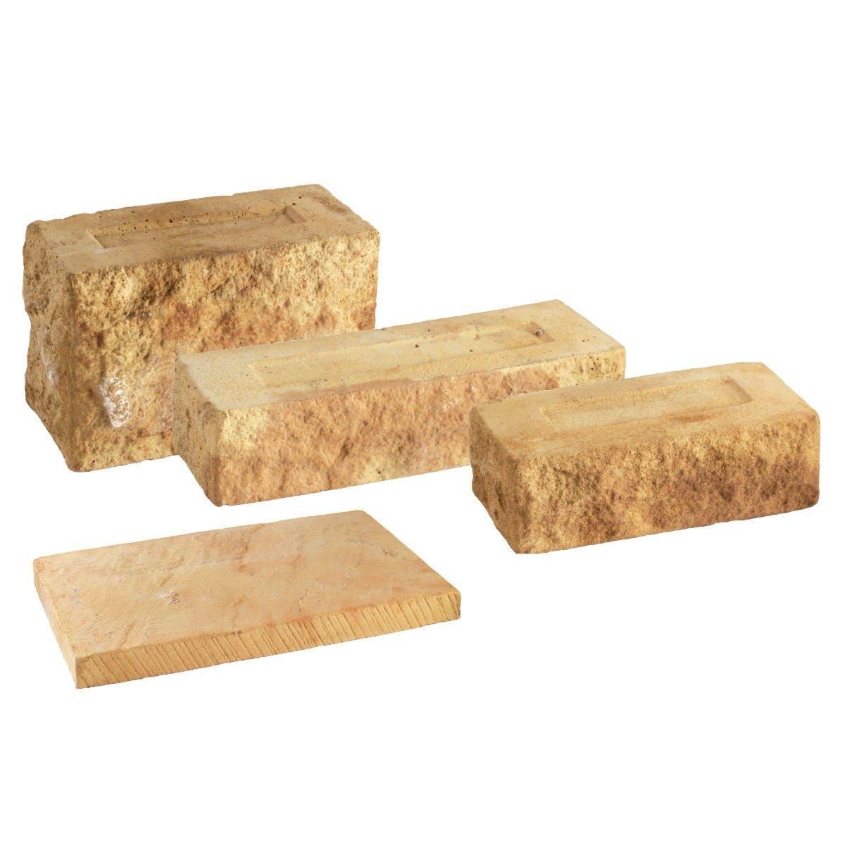 BRADSTONE OLD RIVEN ECO WALLING PACK MIXED SIZES (PACK 180) AUTUMN COTSWOLD 23122