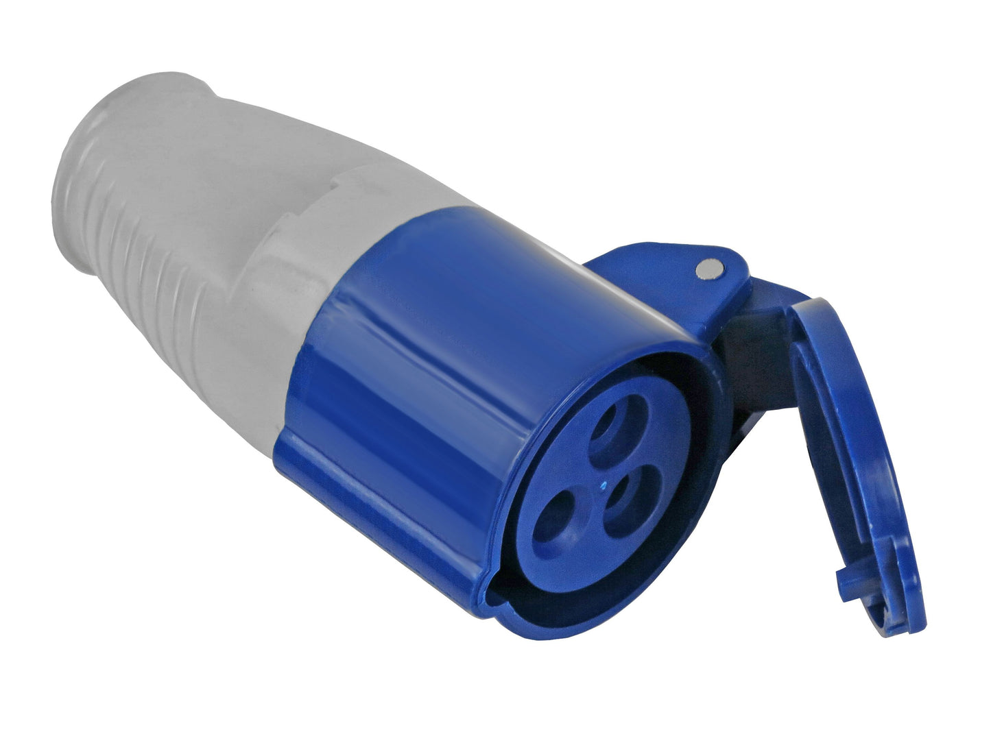 FAITHFULL FPPSOC16AMP BLUE TRAILING LEAD SOCKET 240v 16a
