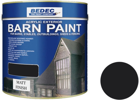 BEDEC MATT BARN PAINT 2.5l BLACK BEDE2AN0003/40