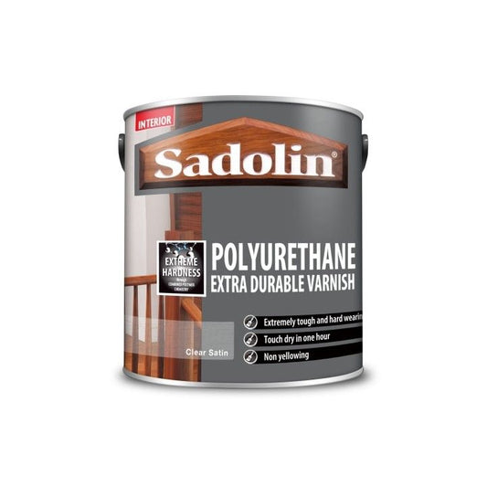 SADOLIN POLYURETHANE VARNISH WITH TEFLON 2.5l SATIN CLEAR 5038011