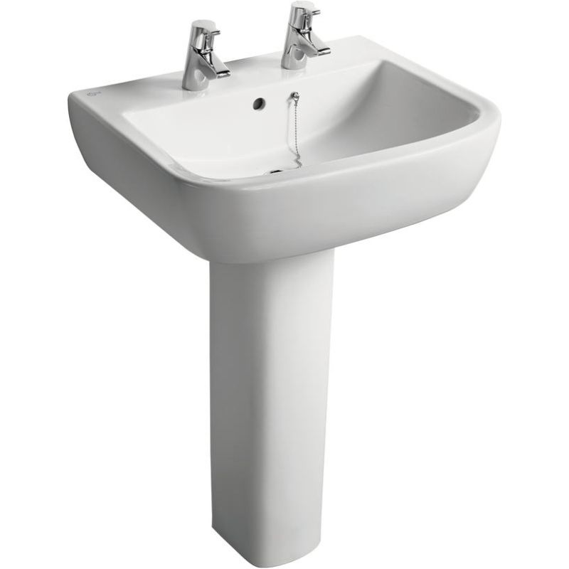 IDEAL STANDARD T058901 TEMPO 2TH BASIN PEDESTAL 500 x 440mm WHITE