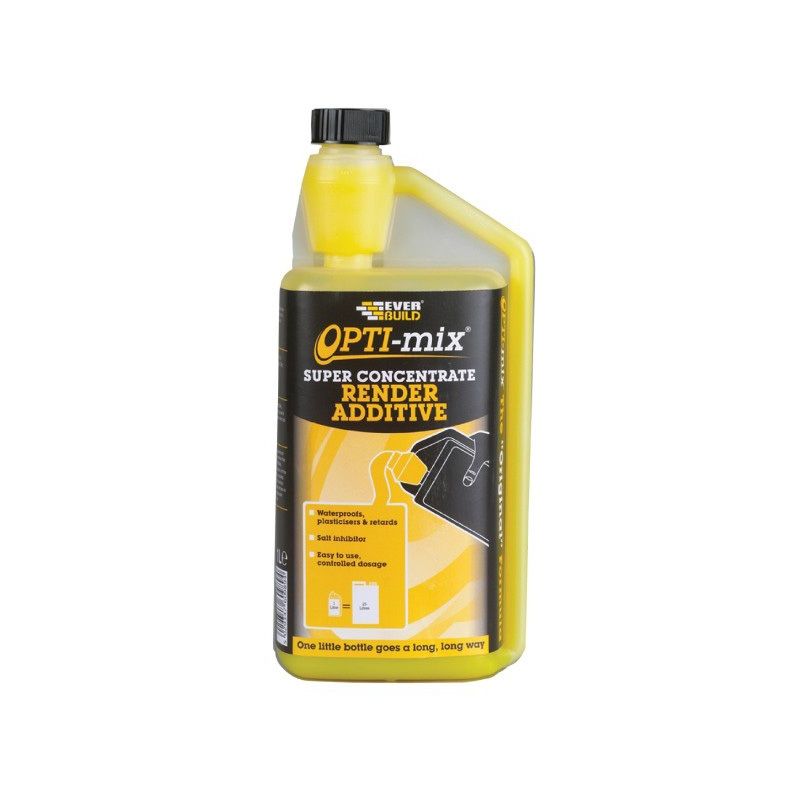 Everbuild Opti-Rend Concentrated 3 In 1 Render Additive 1L OPTIREND1