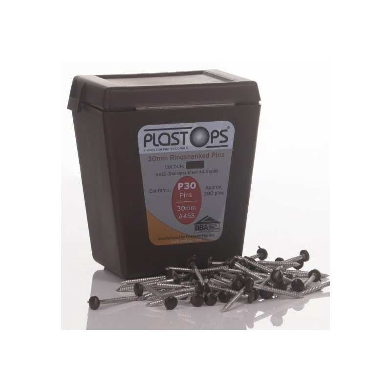 FREEFOAM PLASTOP PINS 40mm BROWN (BOX OF 200) P40WGR