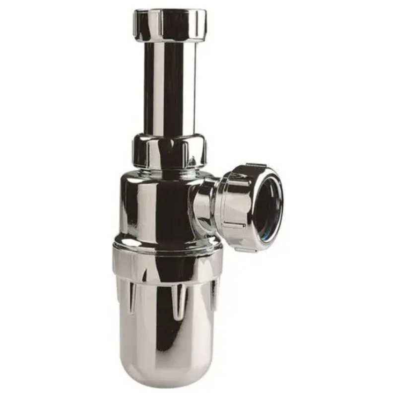 MULTIKWIK B032ACR ADJUSTABLE BOTTLE TRAP 32mm & 400mm PIPE CHROME PLATED