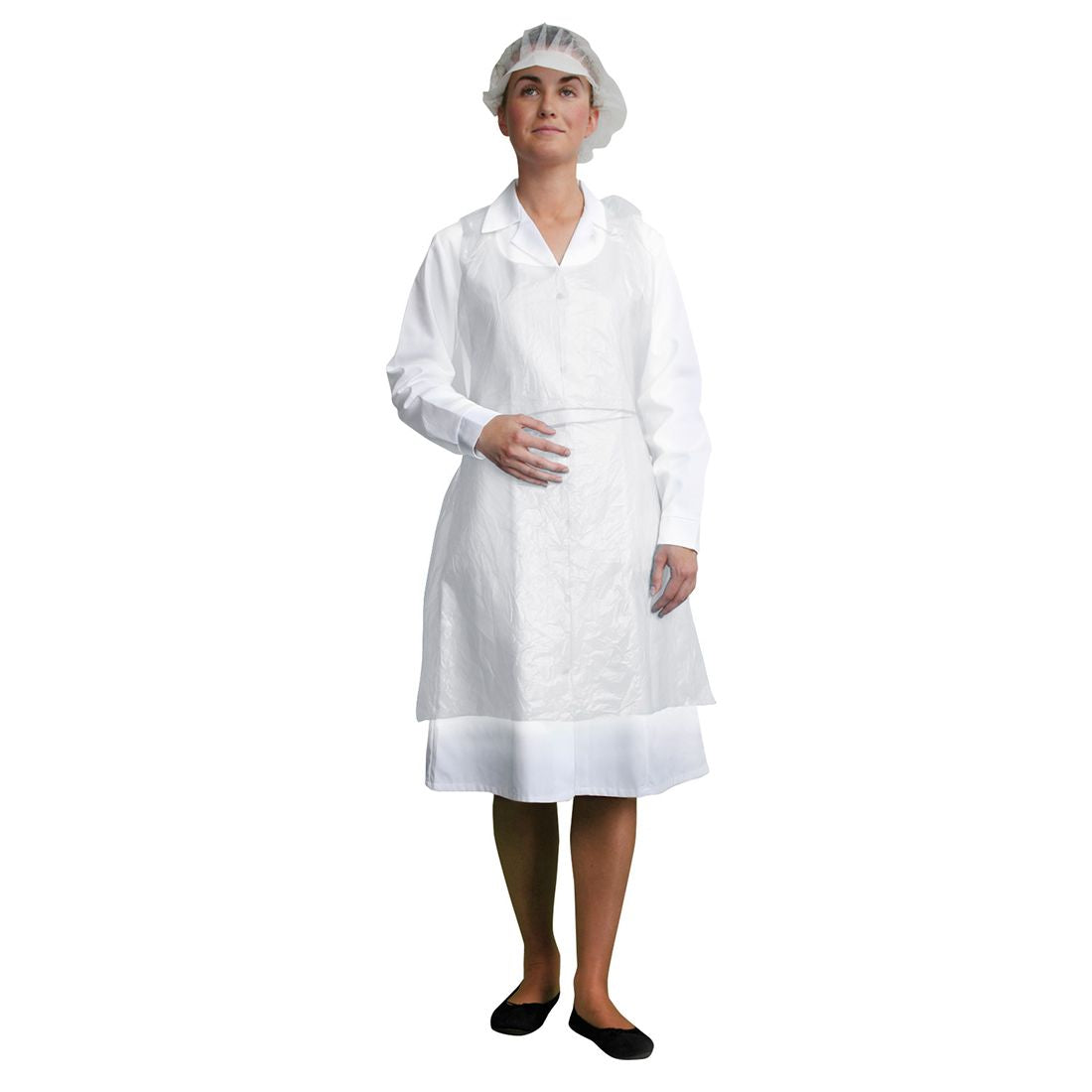 Disposable PE Bib Apron (2000pcs), , R, White